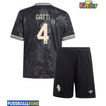 Juventus Federico Gatti #4 3rd trikot Kinder 2025-26 Kurzarm (+ Kurze Hosen)